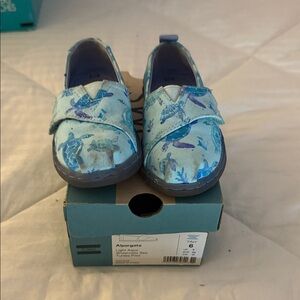 TOMS Kids Alpargata Blue turtles
